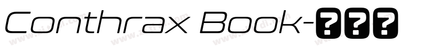 Conthrax Book字体转换